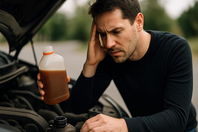Peut-on vraiment rouler en sécurité avec un liquide de refroidissement marron ?