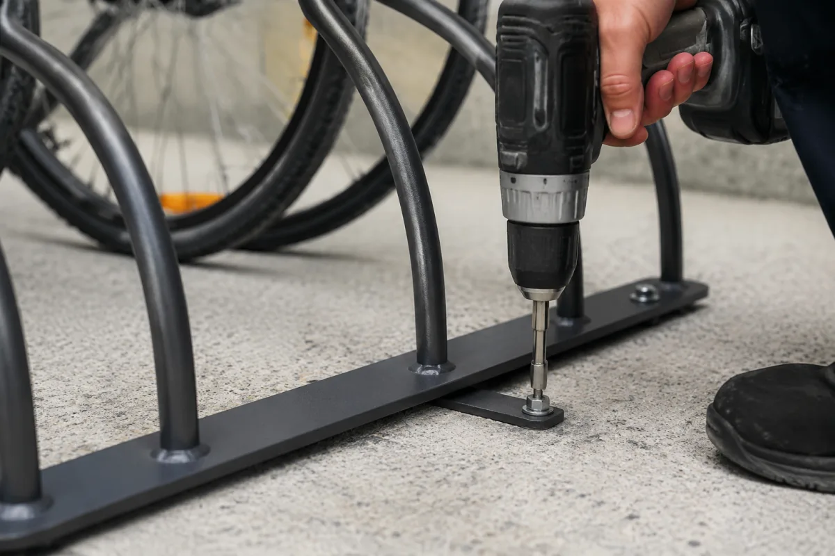 installer un râtelier vélo