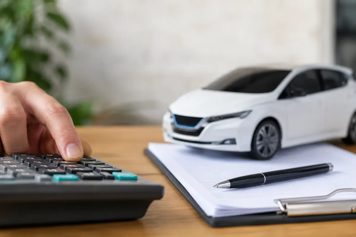 Avantage en nature pour véhicule électrique : calcul, abattements et ce que ça change vraiment Gros plan sur le connecteur d'une borne de recharge inséré dans la prise d'une voiture électrique de société